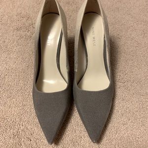 Nine West grey to cream high heel pumps
